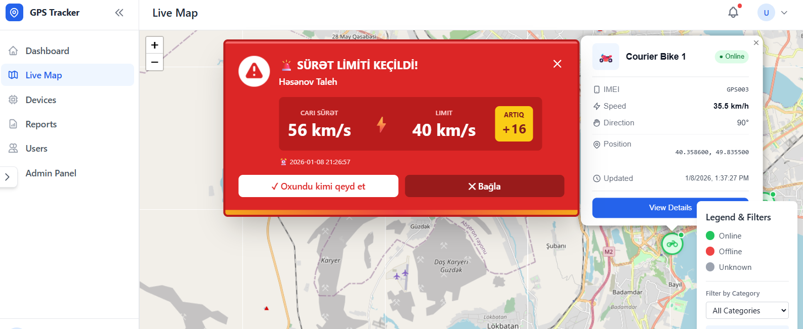 GPS izləmə sistemi