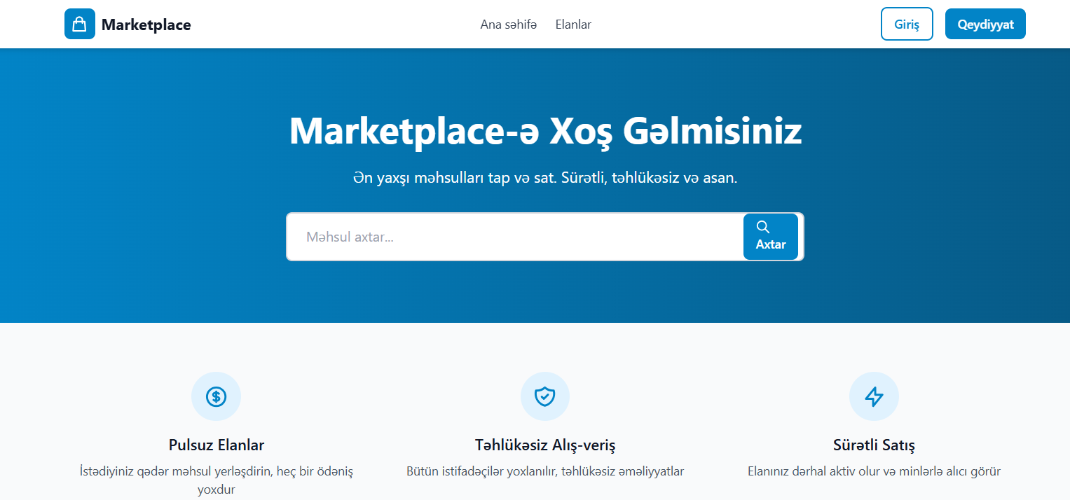 Marketplace Platforması